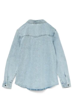 Camisa denim manga comprida
