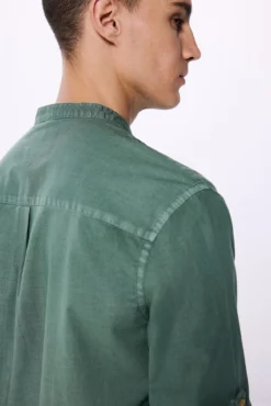Camisa de popelina Mao