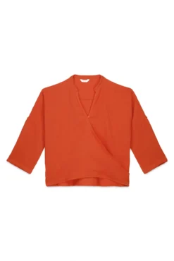Camisa de praia laranja