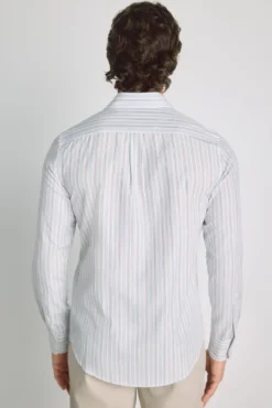 Camisa de riscas de manga comprida