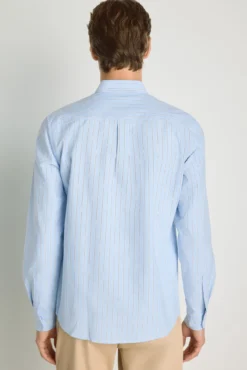 Camisa de riscas de manga comprida