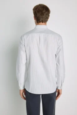 Camisa de riscas de manga comprida