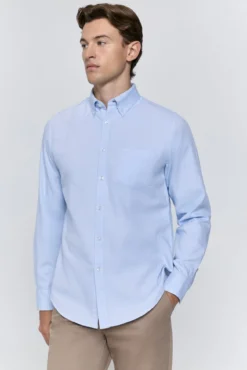 Camisa de sarja com corte relaxado