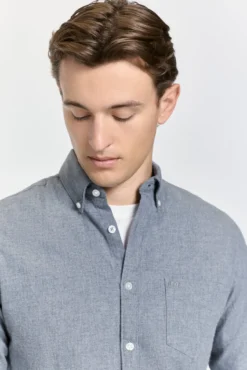Camisa de sarja com corte relaxado