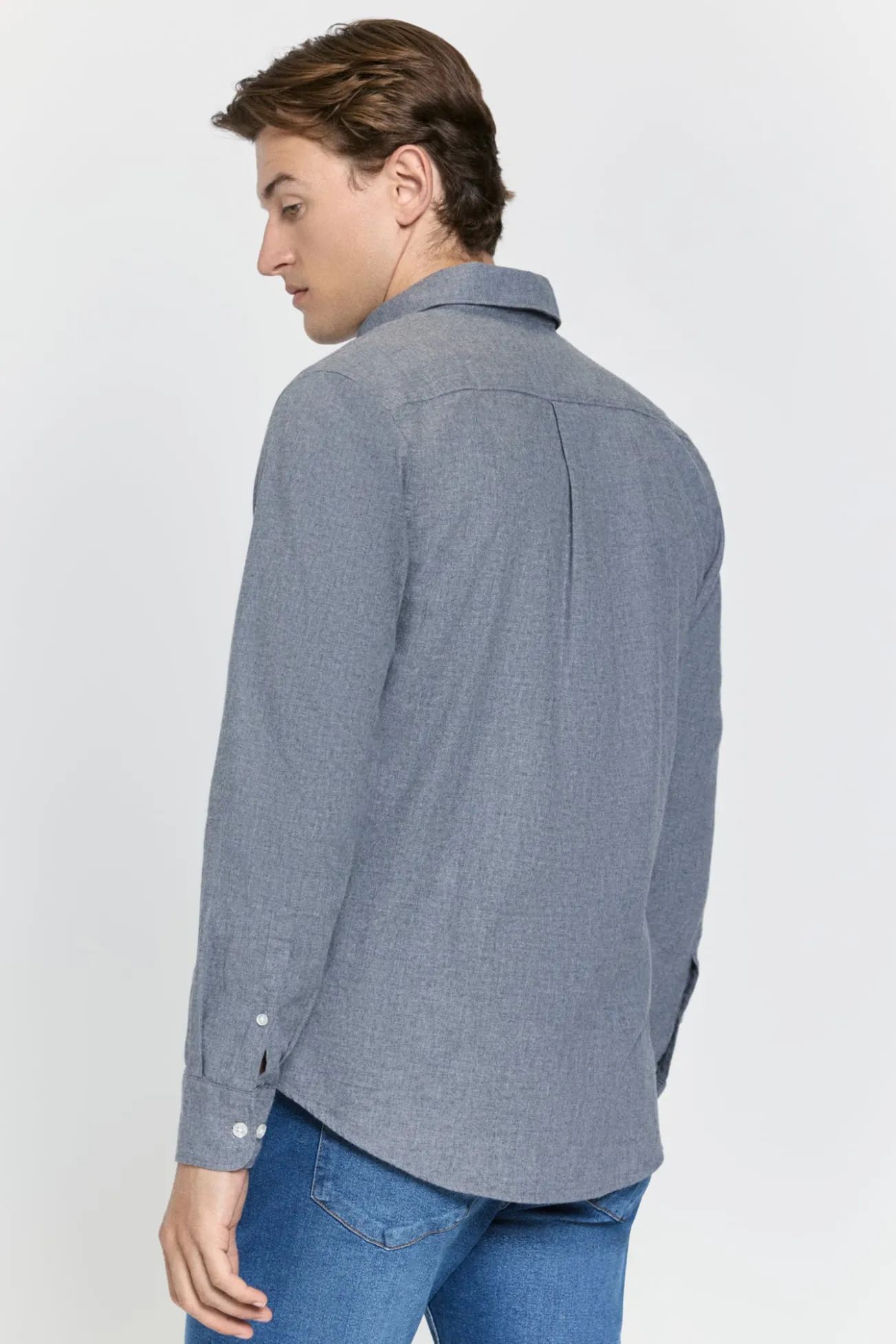 Camisa de sarja com corte relaxado