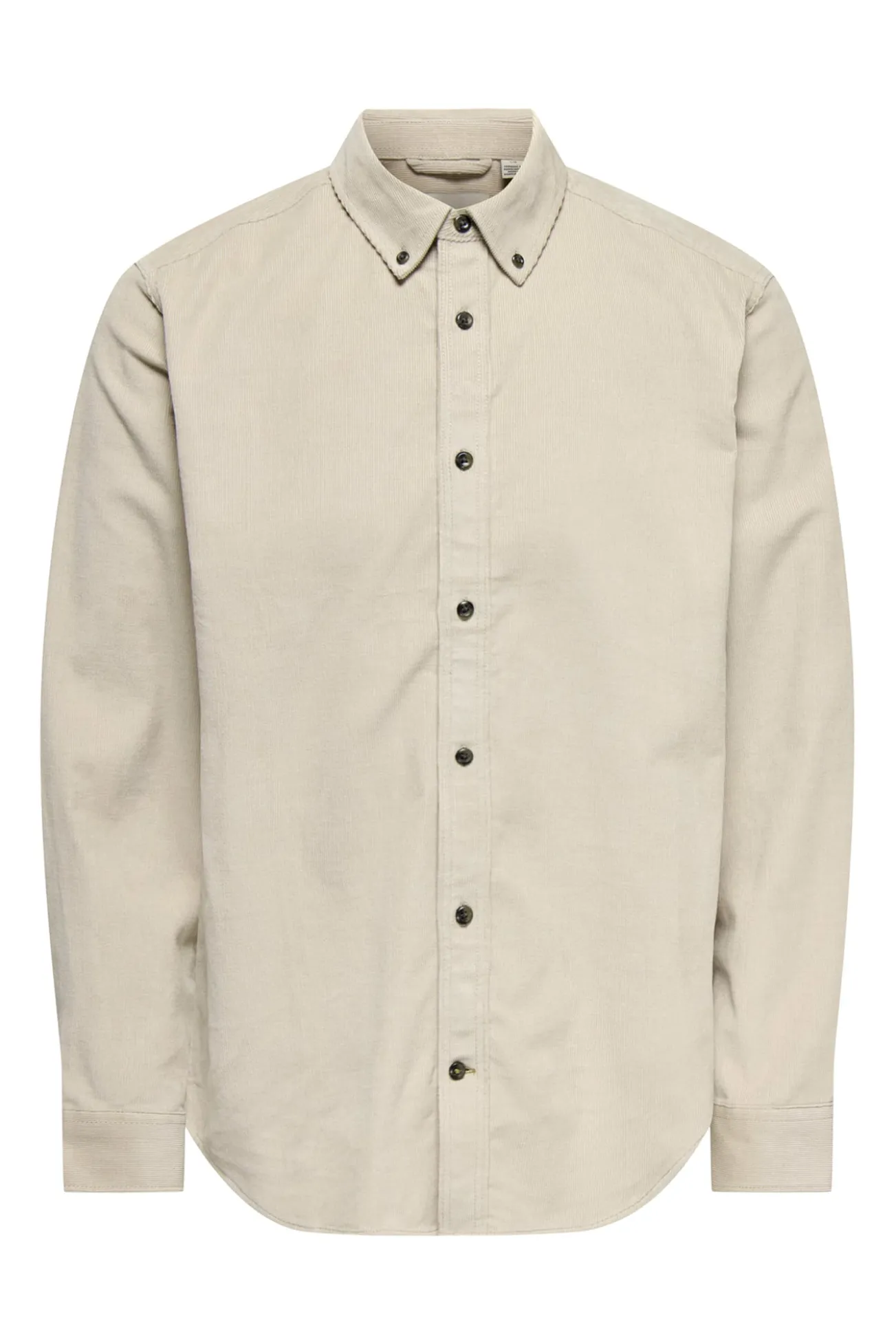 Camisa de veludo cotelê de manga manga