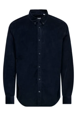 Camisa de veludo cotelê de manga manga