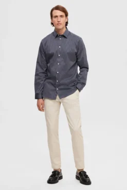 Camisa de vestir 100% algodão