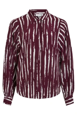Camisa de viscose estampada