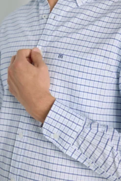 Camisa de xadrez manga comprida