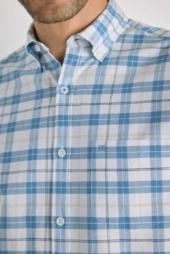 Camisa de xadrez manga comprida