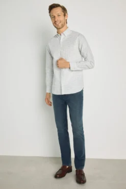 Camisa de xadrez manga comprida
