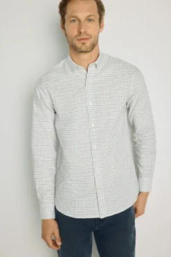 Camisa de xadrez manga comprida