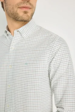 Camisa de xadrez manga comprida