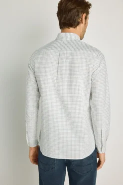 Camisa de xadrez manga comprida