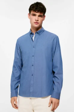 Camisa dobby cor
