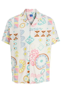 Camisa estampada com corte descontraído