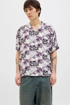 Camisa estampada com corte descontraído