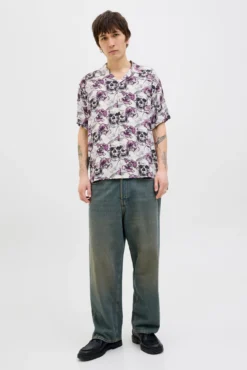 Camisa estampada com corte descontraído