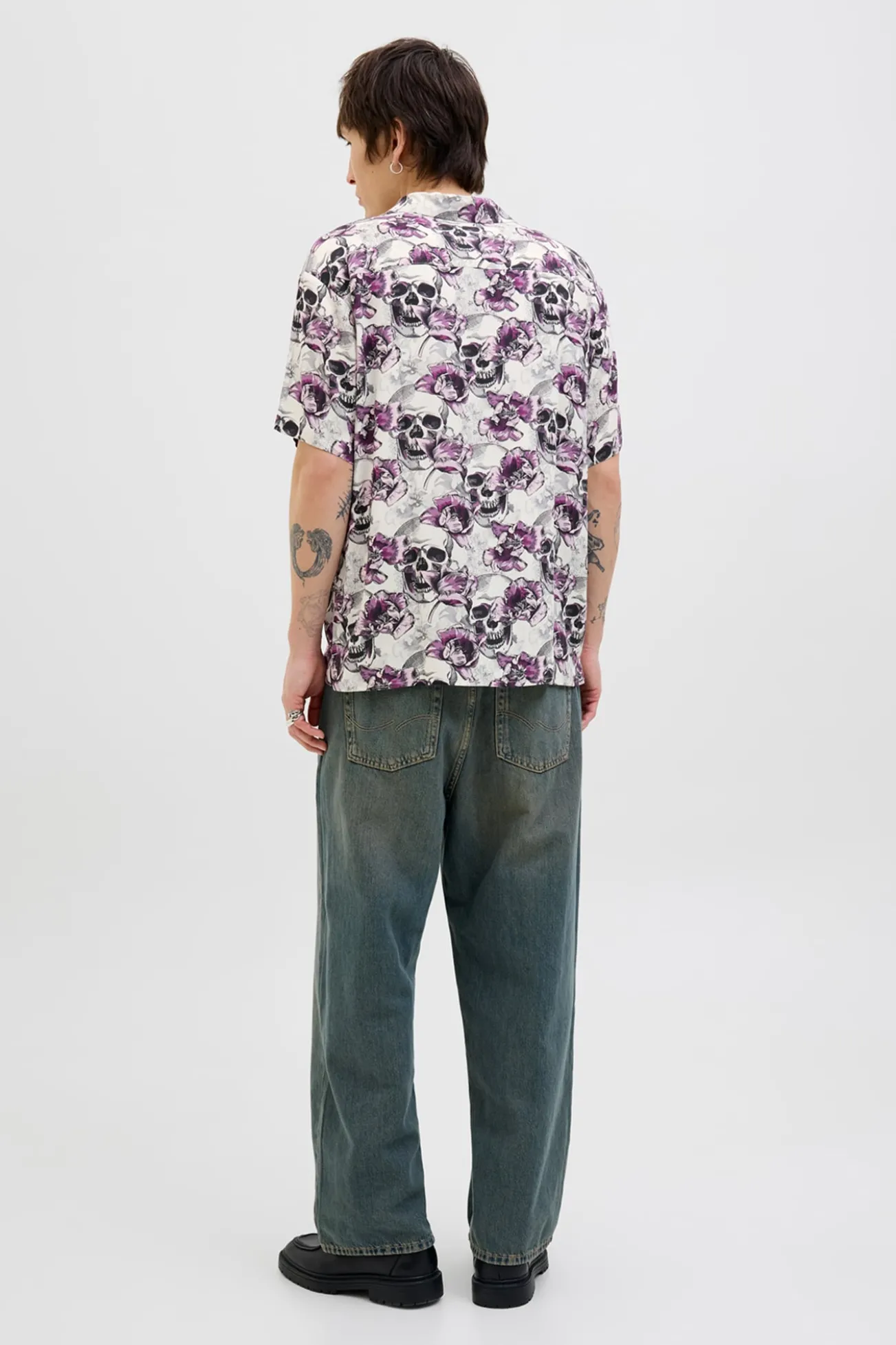 Camisa estampada com corte descontraído