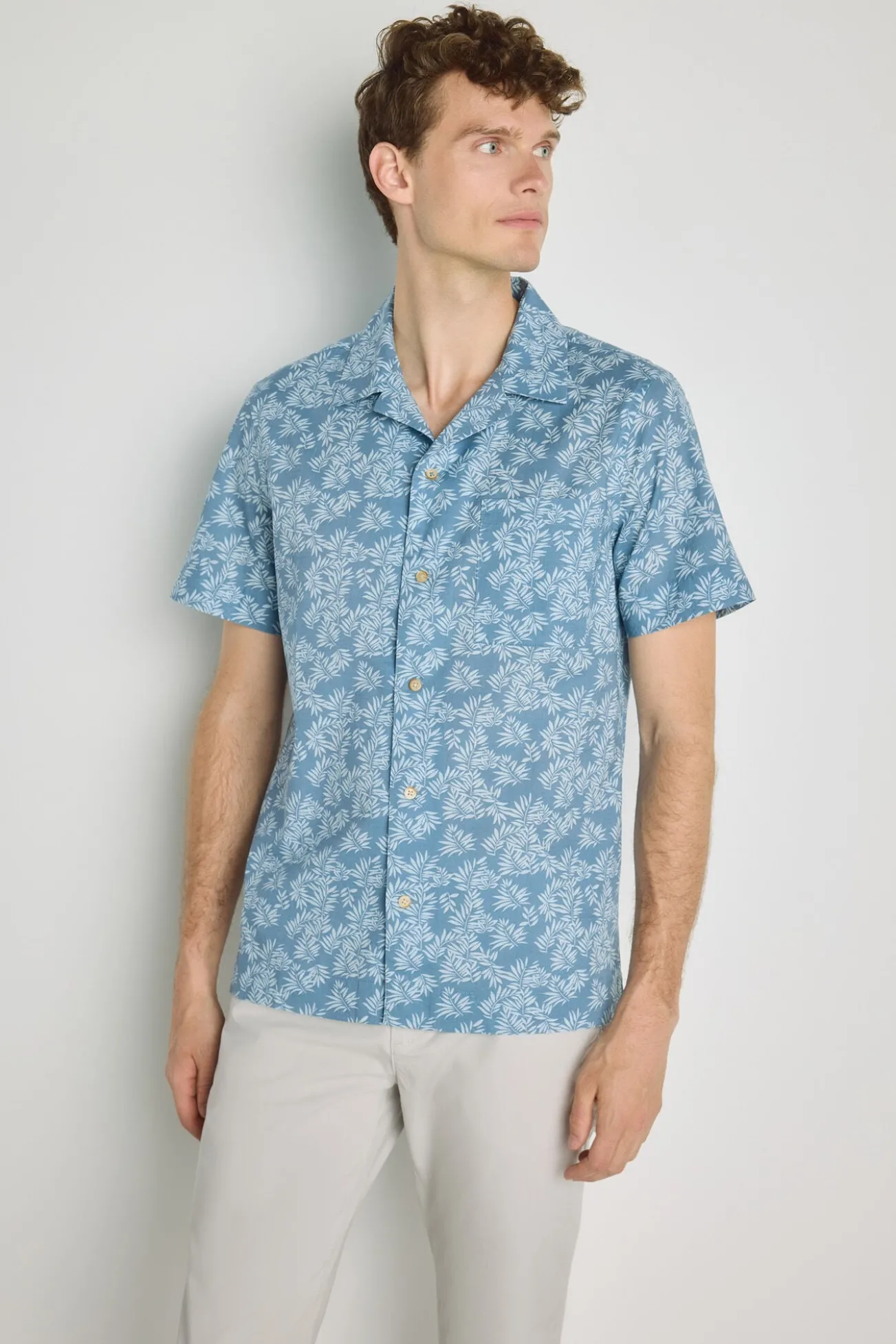 Camisa estampada de manga curta