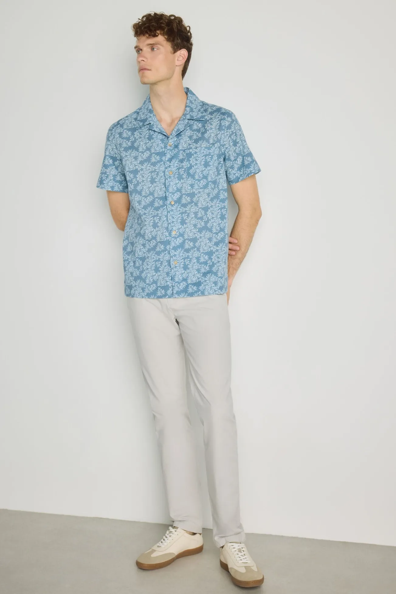 Camisa estampada de manga curta