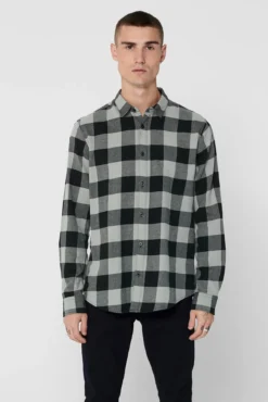 Camisa estampado quadrados