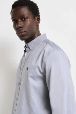 Camisa estruturada bicolor