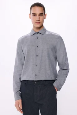 Camisa estruturada em flanela