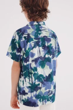 Camisa flores menino
