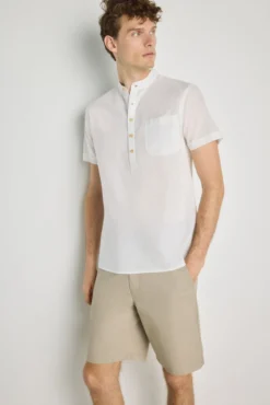 Camisa gola mao manga curta