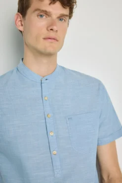 Camisa gola mao manga curta