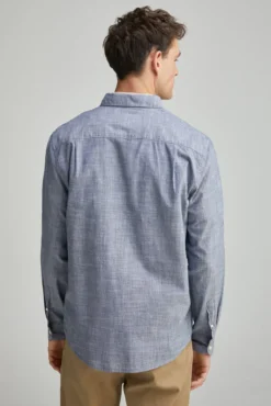 Camisa lisa de algodão