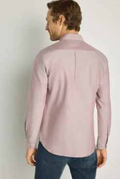 Camisa lisa de manga comprida