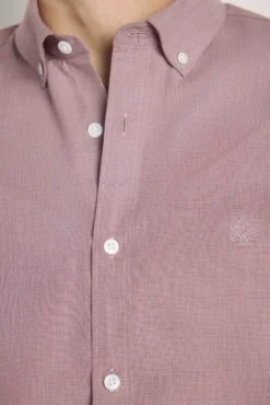 Camisa lisa de manga curta