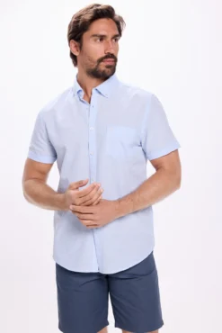 Camisa malha slub lisa