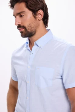 Camisa malha slub lisa