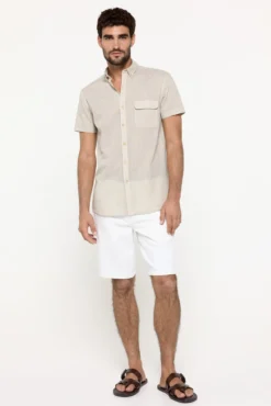 Camisa malha slub lisa
