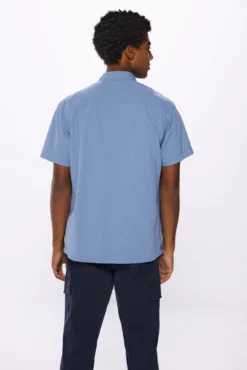 Camisa manga curta em algodão