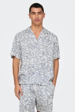 Camisa manga curta estampada