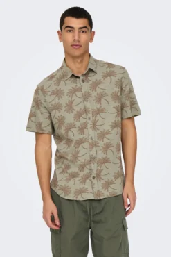 Camisa manga curta estampada