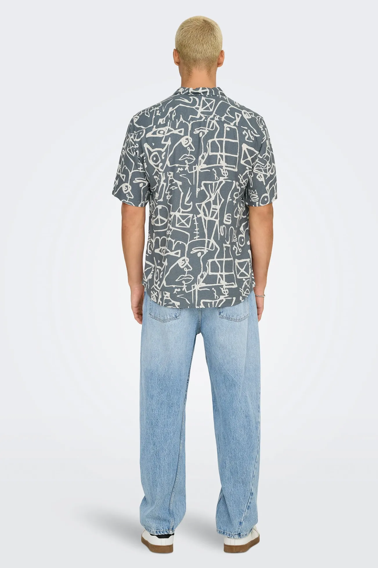 Camisa manga curta estampada