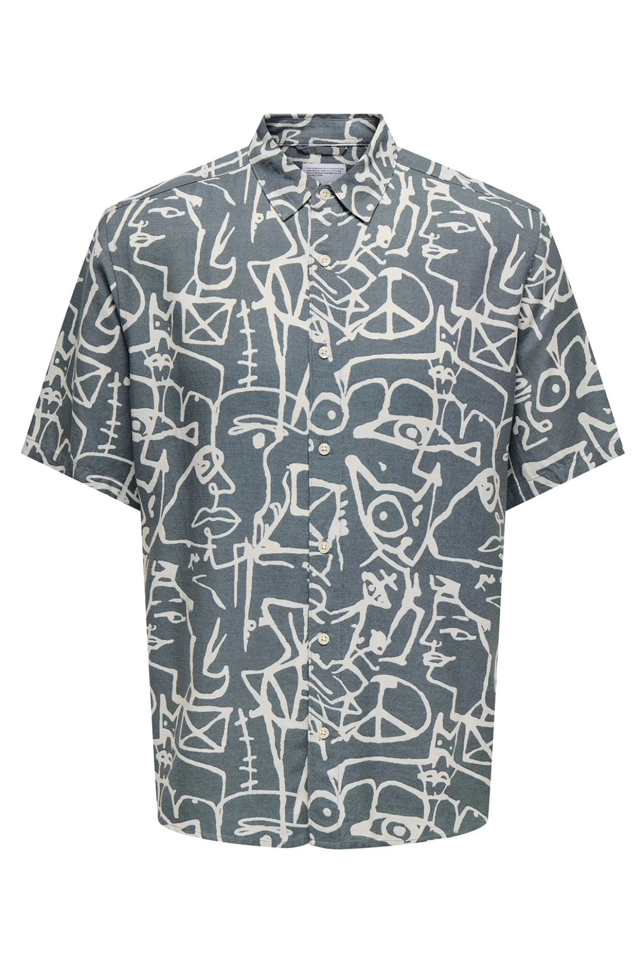 Camisa manga curta estampada