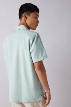 Camisa manga curta rústica