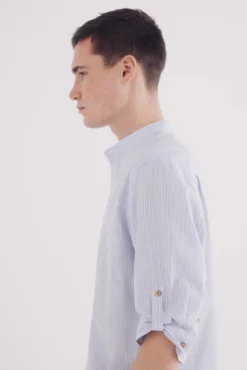 Camisa Mao 3/4 riscas