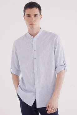 Camisa Mao 3/4 riscas