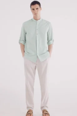 Camisa Mao 3/4 riscas