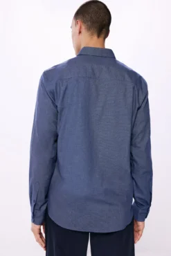 Camisa maquinetada bicolor