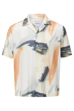 Camisa masculina de manga curta com regular fit