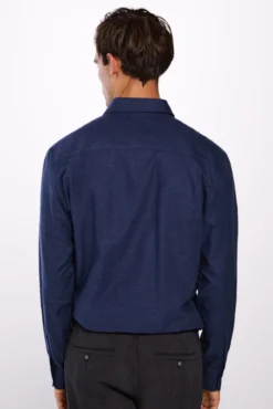 Camisa micro pied-de-poule